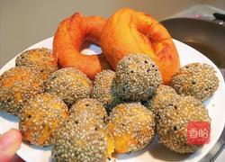 油炸版甜甜圈和南瓜芝麻小丸子的做法图解10