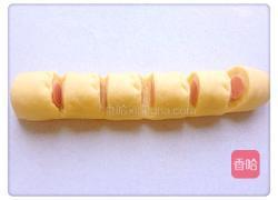 火腿芝麻面包的做法图解10