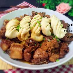 铁锅炖-排骨土豆花卷锅的做法[图]