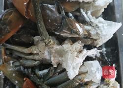 葱香椒盐蟹的做法图解2