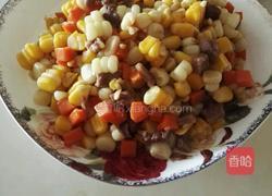 玉米胡萝卜肉粒的做法图解7