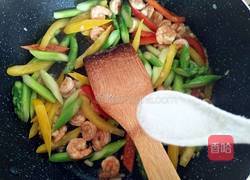 彩椒芦笋炒虾仁的做法图解12