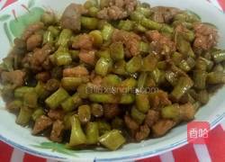 简易版酸豆角炒肉沫的做法图解7