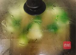 青菜枸杞粉丝汤的做法图解5