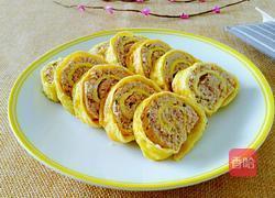 肉馅鸡蛋卷的做法图解17