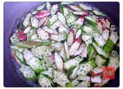 素炒秋葵的做法图解2