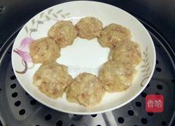 花蛤肉丸蒸蛋的做法图解8
