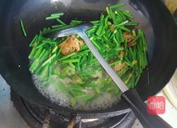 韭苔炒咸肉的做法图解4