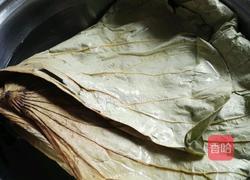 荷叶糯米鸡的做法图解2