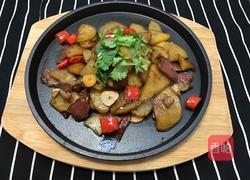 腊肉铁板烧土豆的做法图解11