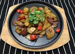 腊肉铁板烧土豆