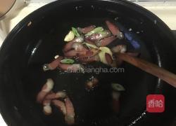 花菜炒腊肉的做法图解6