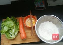 自制美味面糊早餐饼的做法图解1