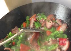 猪头肉炒青椒的做法图解4