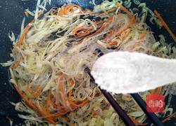 虾皮包菜炒粉丝的做法图解8