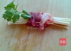 牙签肉金针卷的做法图解3