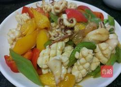 七彩鱿鱼的做法图解5