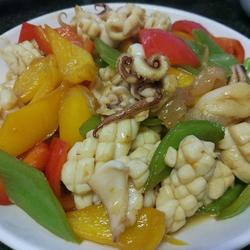 七彩鱿鱼的做法[图]