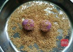 紫薯芝麻球的做法图解6
