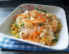 蝦皮包菜炒粉絲