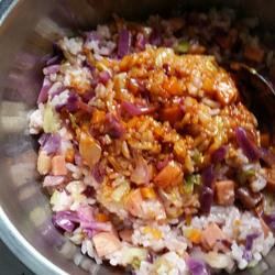 彩色杂蔬炒饭的做法[图]