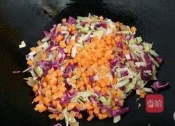 彩色杂蔬炒饭的做法图解4