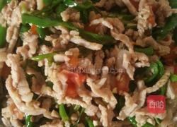 西红柿青椒肉丝的做法图解3