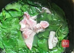 枸杞叶瘦肉汤的做法图解4