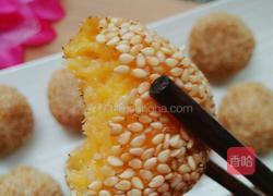 芝麻红薯球的做法图解1