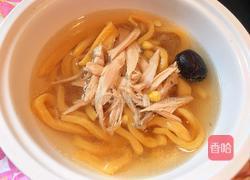 花旗参母鸡汤手工刀切面的做法图解13