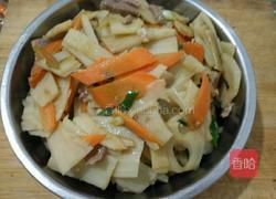 莲菜炒肉的做法图解9