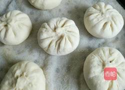 红糖核桃馅包子 蜜豆馅包子的做法图解23