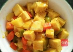 咖喱土豆虾糕的做法图解5