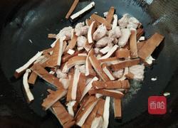 豆腐干炒肉的做法图解4