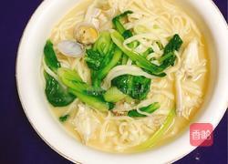 海鲜青菜面的做法图解7