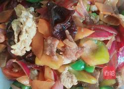 肉片鸡蛋炒杂蔬的做法图解5