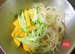 芒果拌黄瓜石花菜的做法图解4