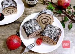 蓝莓酱椰蓉蛋糕卷的做法图解1