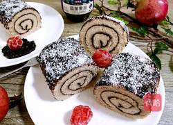 蓝莓酱椰蓉蛋糕卷的做法图解28