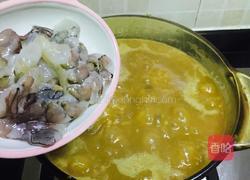 牛肝菌排骨干贝海虾粥的做法图解10