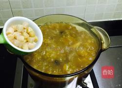 牛肝菌排骨干贝海虾粥的做法图解9