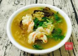 牛肝菌排骨干贝海虾粥的做法图解14