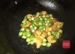 秋葵炒虾仁的做法图解4