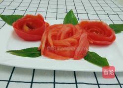 蕃茄玫瑰的做法图解1