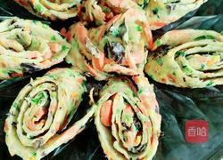 五彩鸡蛋饼的做法图解9