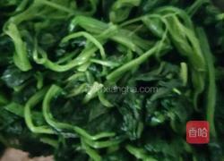 炝拌菠菜的做法图解3