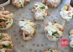 葱花火腿花卷的做法图解12