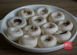 蘑菇酿肉的做法图解2