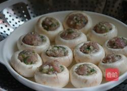 蘑菇酿肉的做法图解8