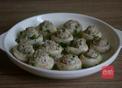 蘑菇酿肉的做法图解9